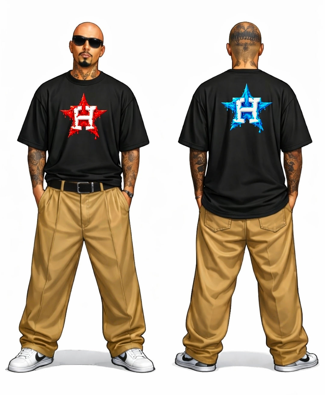 HTX DRIPED DIFF. COLOR STARS