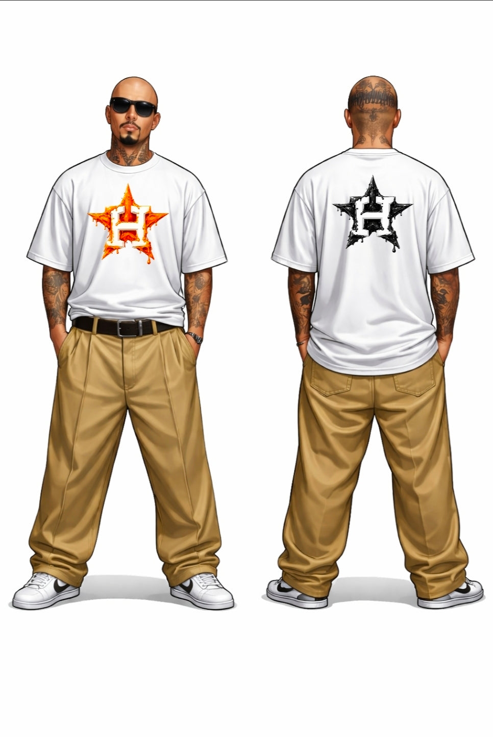 HTX DRIPED DIFF. COLOR STARS